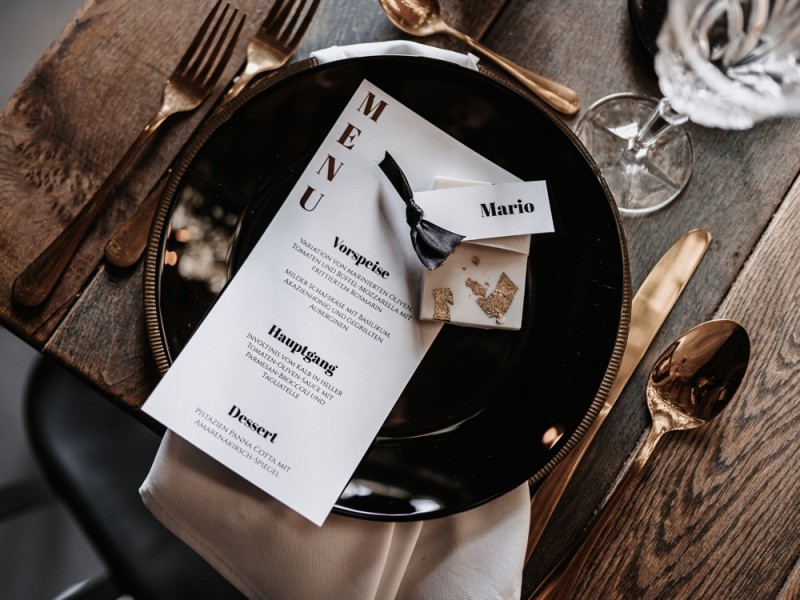 Eine Industrial Hochzeit in Schwarz und Weiß