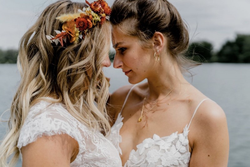 Sommerliche Bohohochzeit Festival im Grünen