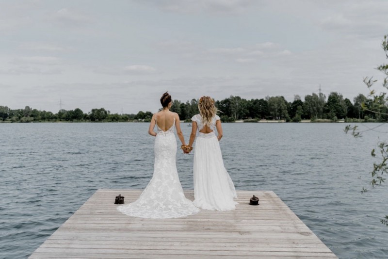 Sommerliche Bohohochzeit Festival im Grünen