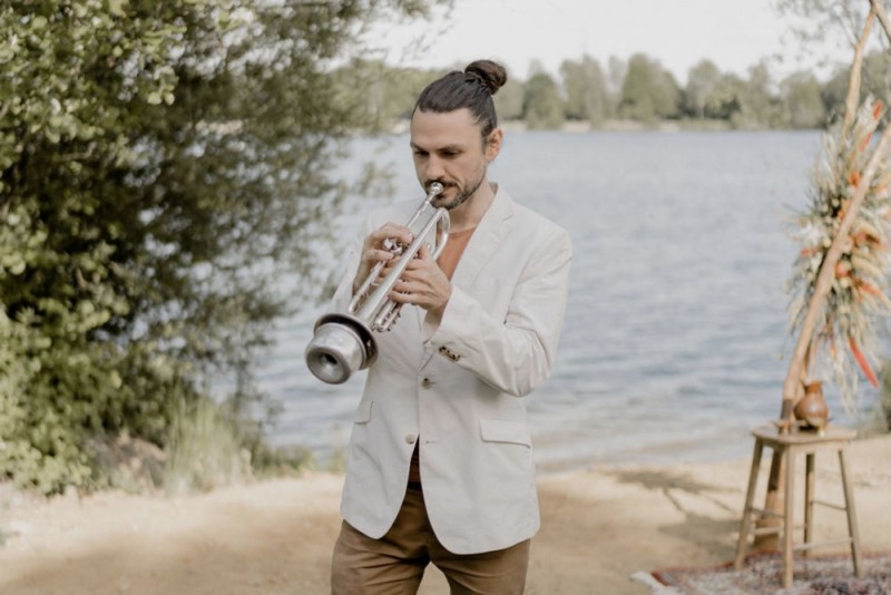 Sommerliche Bohohochzeit Festival im Grünen