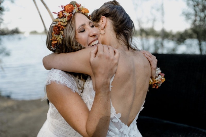 Sommerliche Bohohochzeit Festival im Grünen