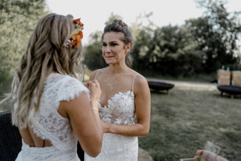 Sommerliche Bohohochzeit Festival im Grünen