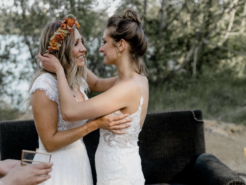 Sommerliche Bohohochzeit Festival im Grünen