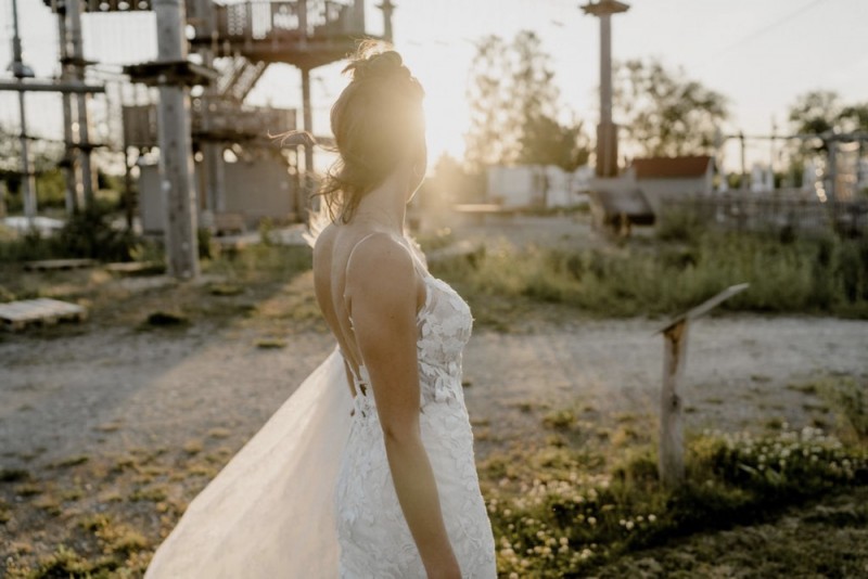 Sommerliche Bohohochzeit Festival im Grünen