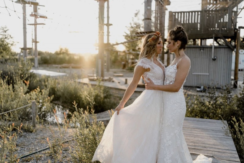 Sommerliche Bohohochzeit Festival im Grünen