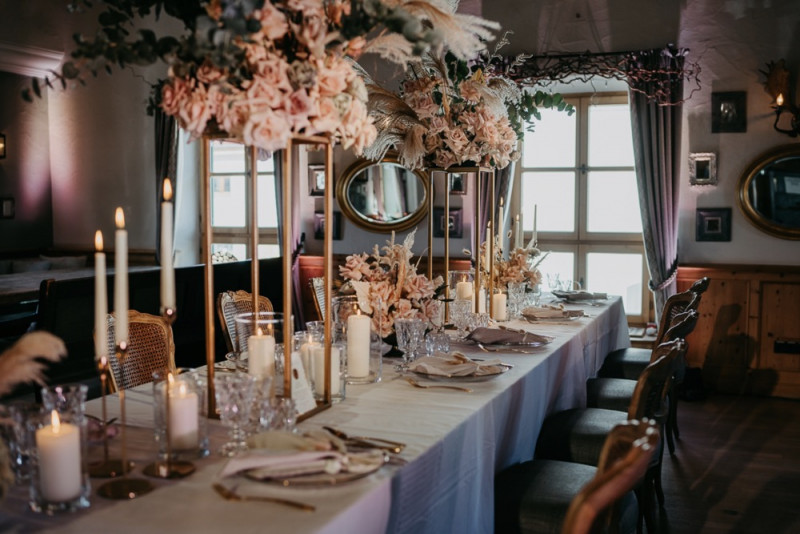 Tischdeko Hochzeit, Tischdekoration, Hochzeitsdekoration, Blumendeko