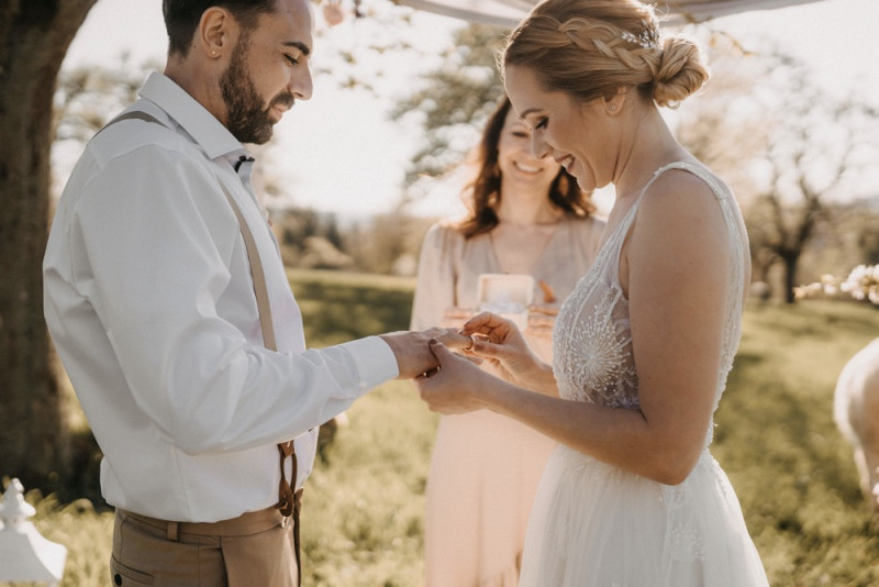 Alpaca meets Fine Art Wedding - Inspiration einer rustikalen Bohohochzeit im Fine Art Wedding Stil mit sommerlichen Pastelltoenen