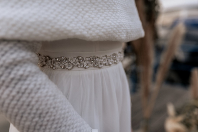 Eine Boho-Glam Schiffshochzeit mit tollen Brautlooks auf der MS Karlsruhe im Hafenbecken