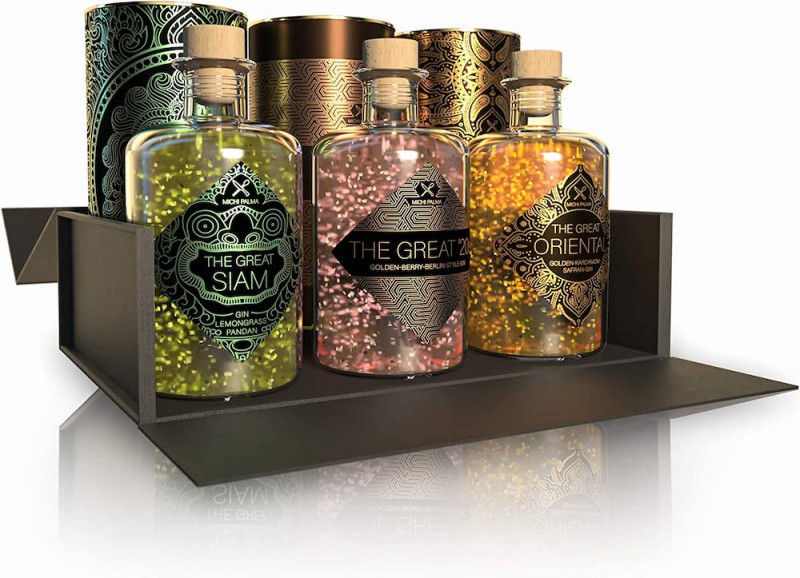 Hochzeitsgeschenke, Gin mit Gold
