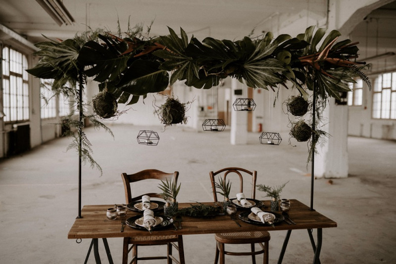 Eine Urbane Hochzeit im grünen Dschungel Design