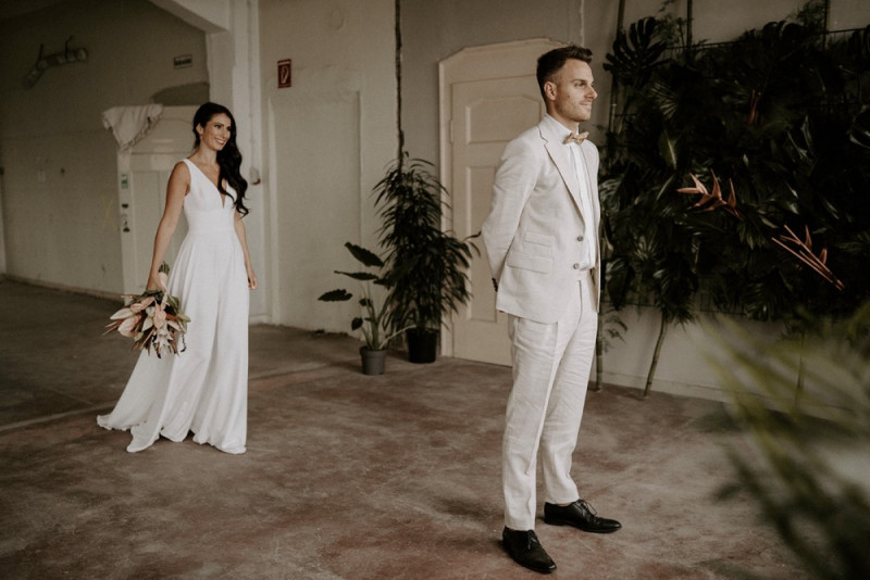 Eine Urbane Hochzeit im grünen Dschungel Design