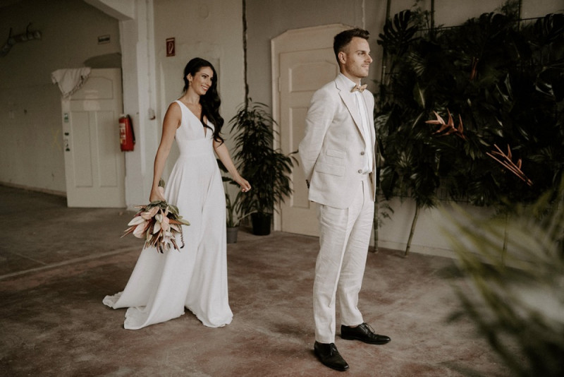 Eine Urbane Hochzeit im grünen Dschungel Design