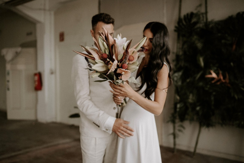 Eine Urbane Hochzeit im grünen Dschungel Design