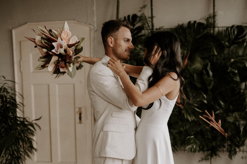 Eine Urbane Hochzeit im grünen Dschungel Design