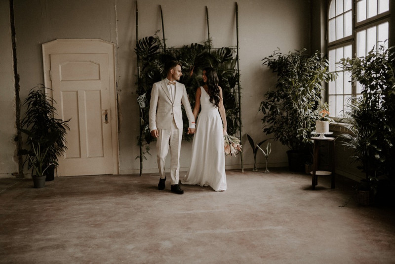 Eine Urbane Hochzeit im grünen Dschungel Design