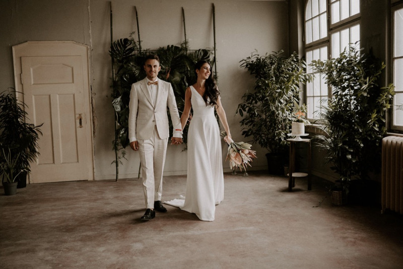 Eine Urbane Hochzeit im grünen Dschungel Design