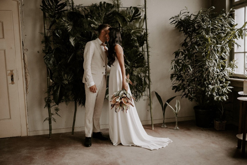 Eine Urbane Hochzeit im grünen Dschungel Design