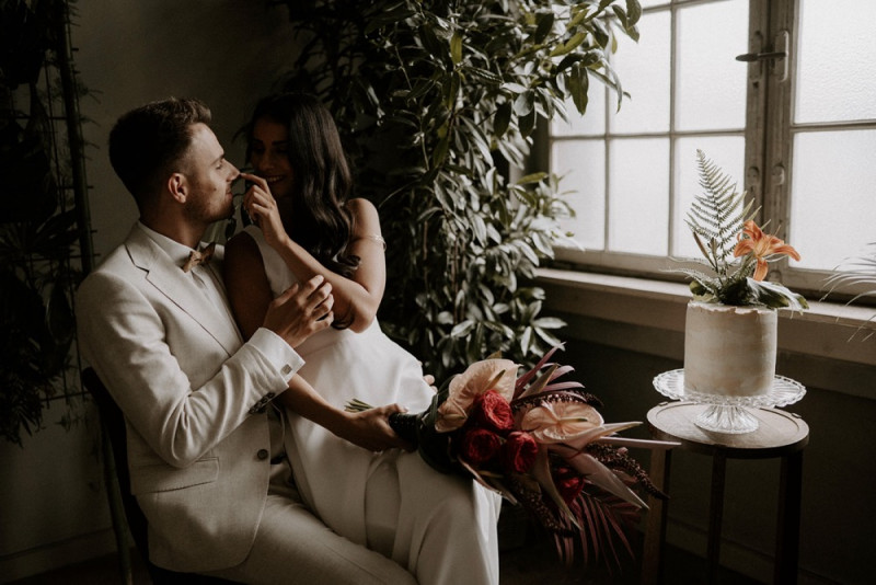 Eine Urbane Hochzeit im grünen Dschungel Design