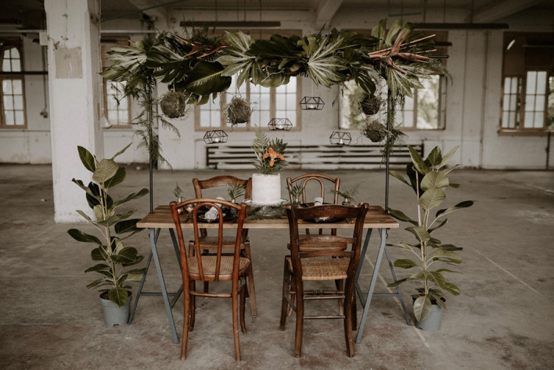 Eine Urbane Hochzeit im grünen Dschungel Design