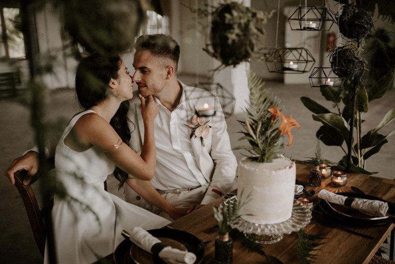 Eine Urbane Hochzeit im grünen Dschungel Design