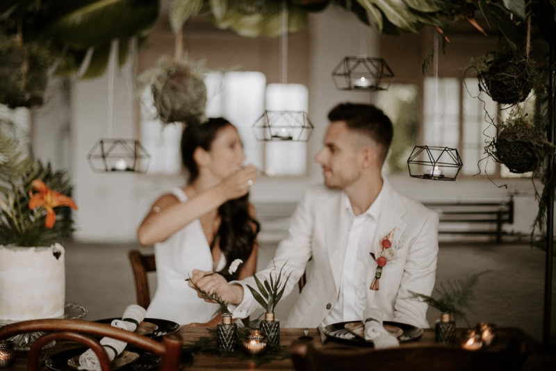 Eine Urbane Hochzeit im grünen Dschungel Design
