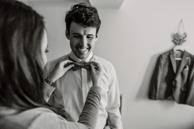 Eine wunderschöne Winterhochzeit im Schnee auf der Salzbergalm in Berchtesgaden