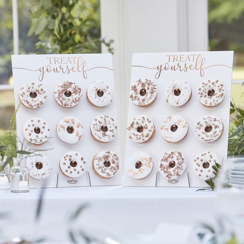 DIY Hochzeit, DIY Sweet Table, Donut Wall Deko, Candy Bar Deko