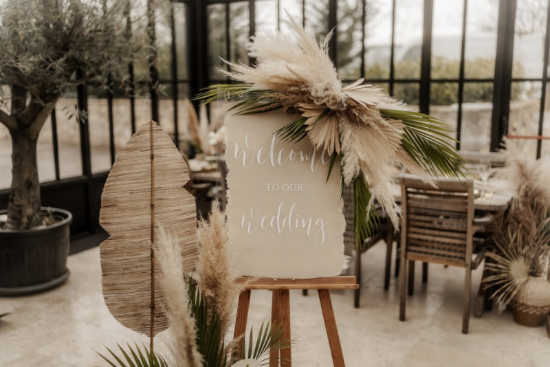 Boho meets Jungle Schlosshochzeit in der Orangerie des Schloss Gurhof