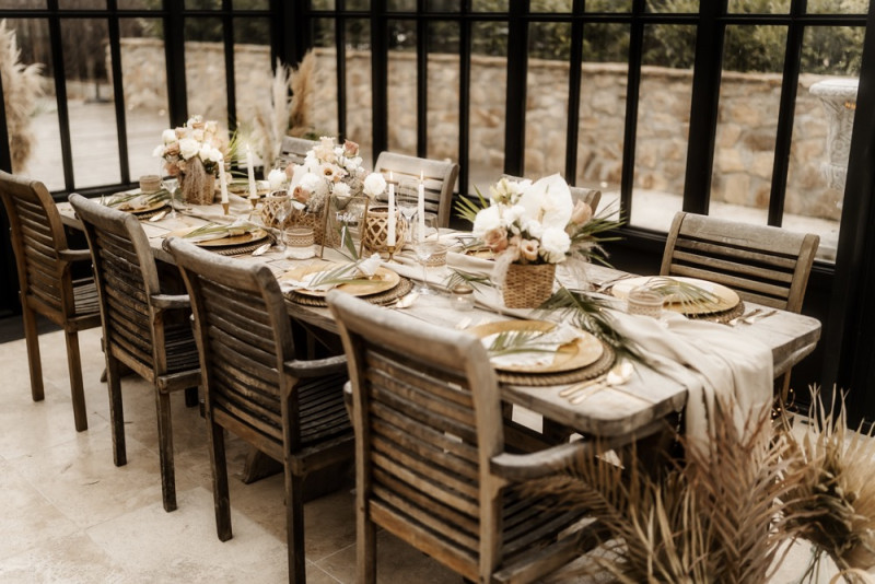 Boho meets Jungle Schlosshochzeit in der Orangerie des Schloss Gurhof