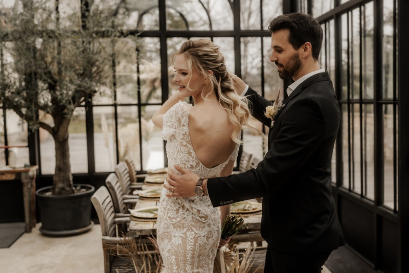 Boho meets Jungle Schlosshochzeit in der Orangerie des Schloss Gurhof