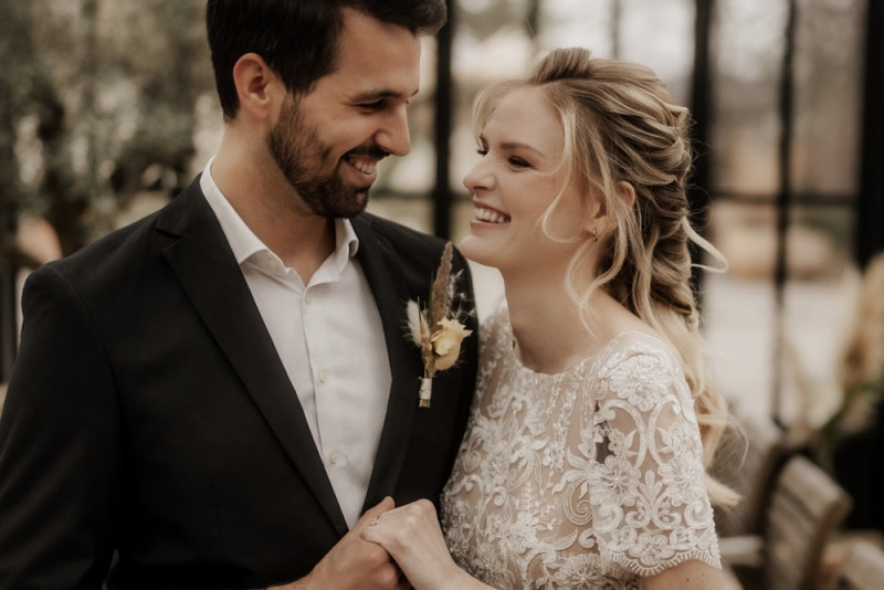 Boho meets Jungle Schlosshochzeit in der Orangerie des Schloss Gurhof