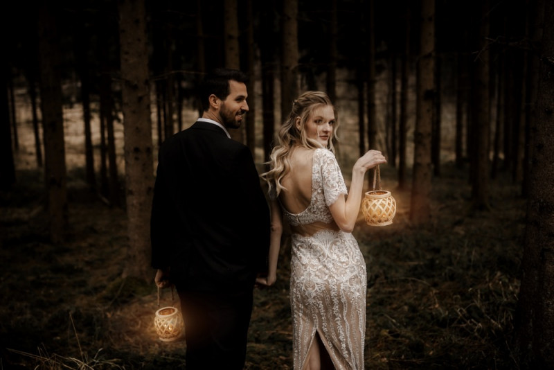 Boho meets Jungle Schlosshochzeit in der Orangerie des Schloss Gurhof